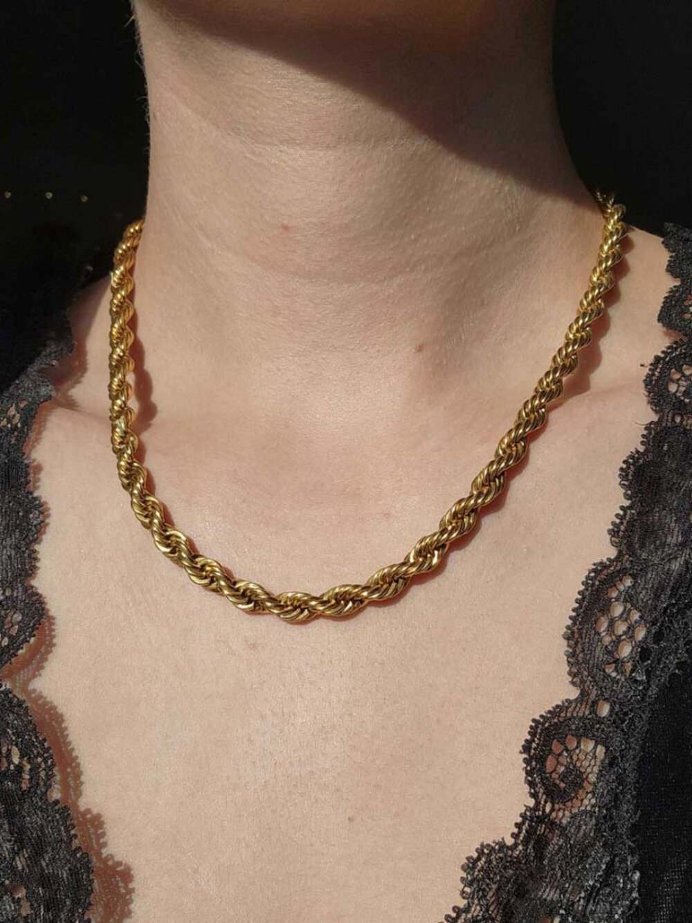 18 inch thick gold chain